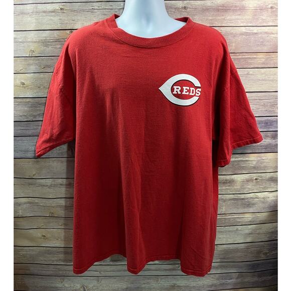 Vintage Cincinnati Reds Majestic Freel T-Shirt  2XL Men's Logo Short Sleeve - Picture 2 of 10